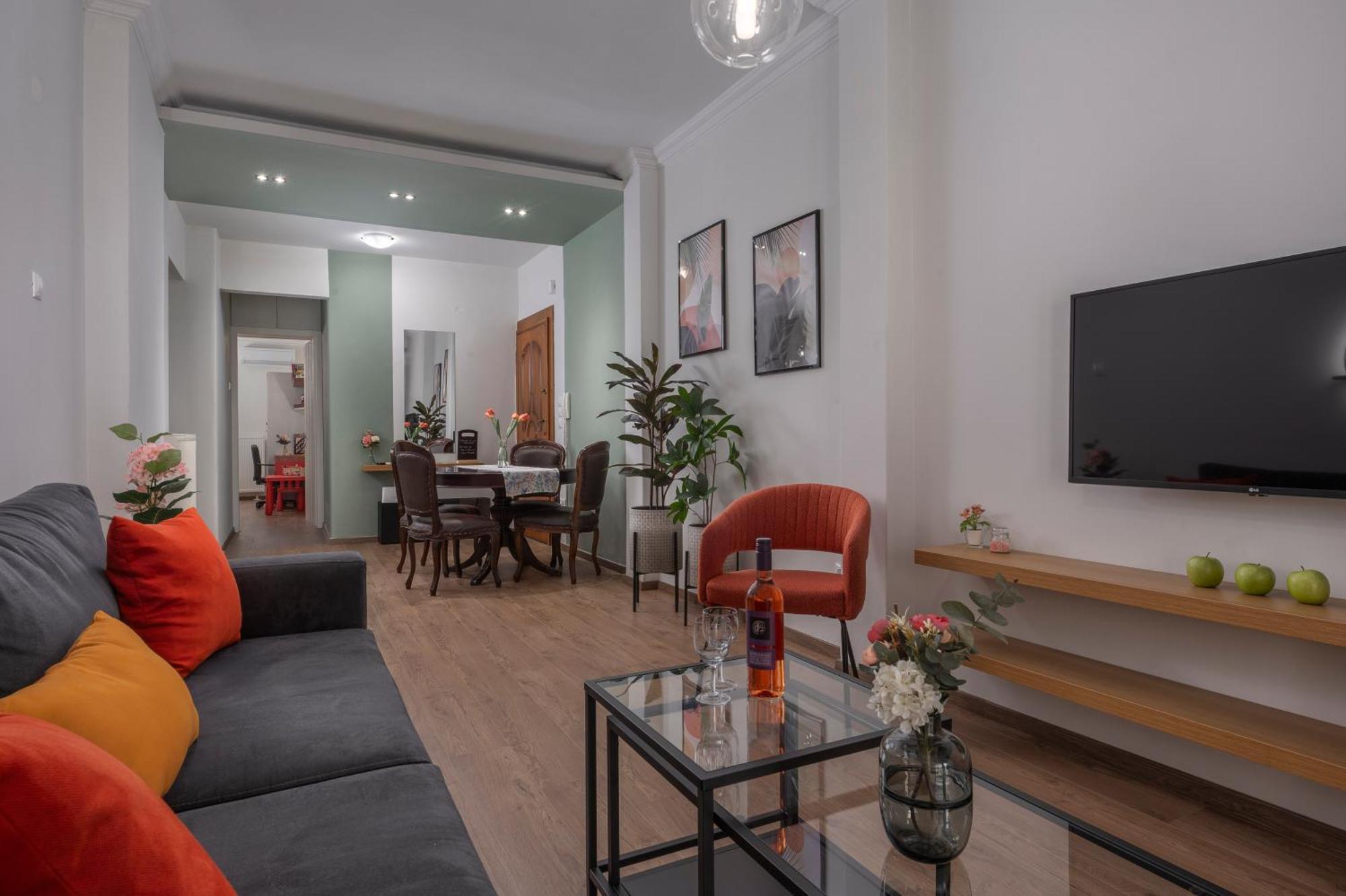 Estia Thessaloniki Apartment, Cozy, Spacious, Sunny, 2 Rooms-5 Beds Екстериор снимка